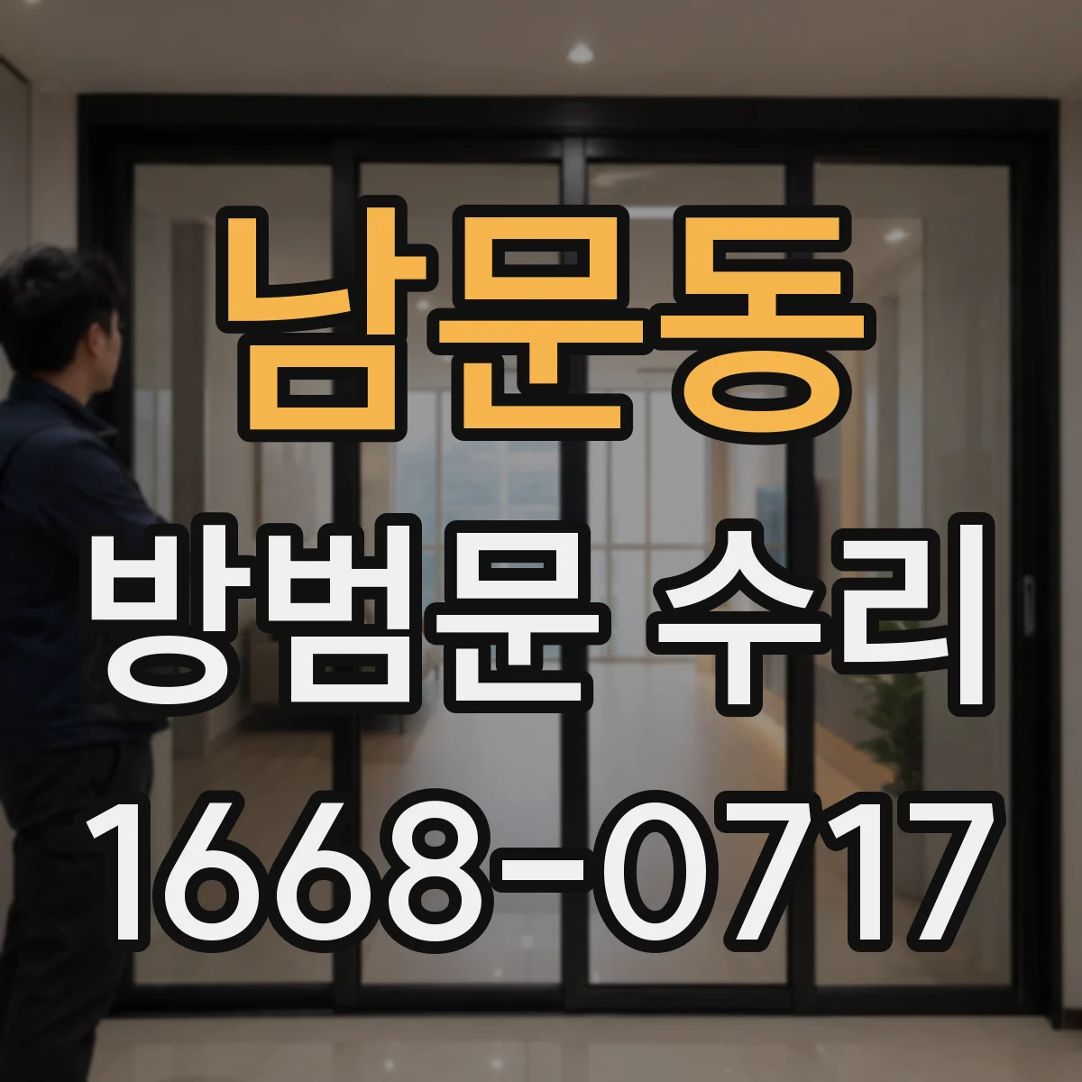 남문동 방범문 수리