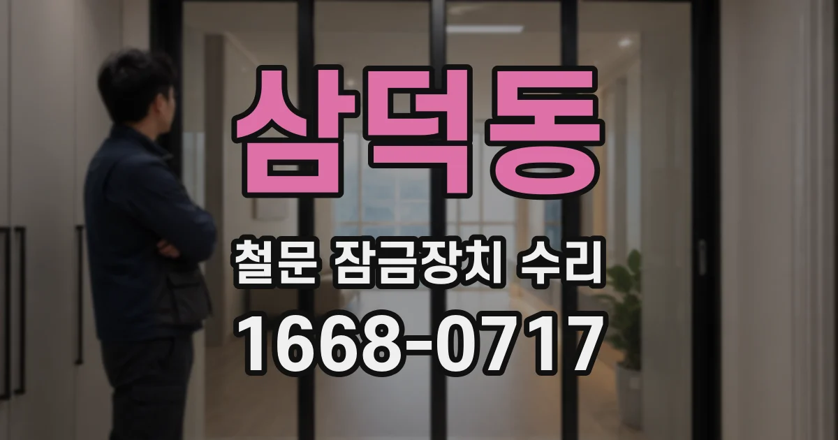 삼덕동 철문 잠금장치 수리