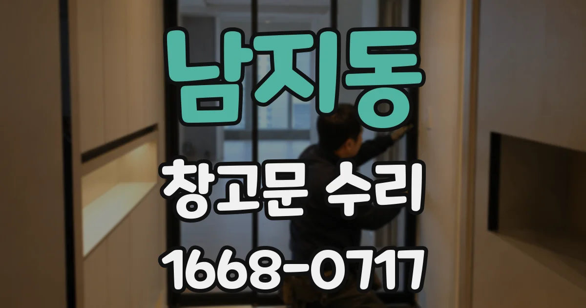 남지동 창고문 수리