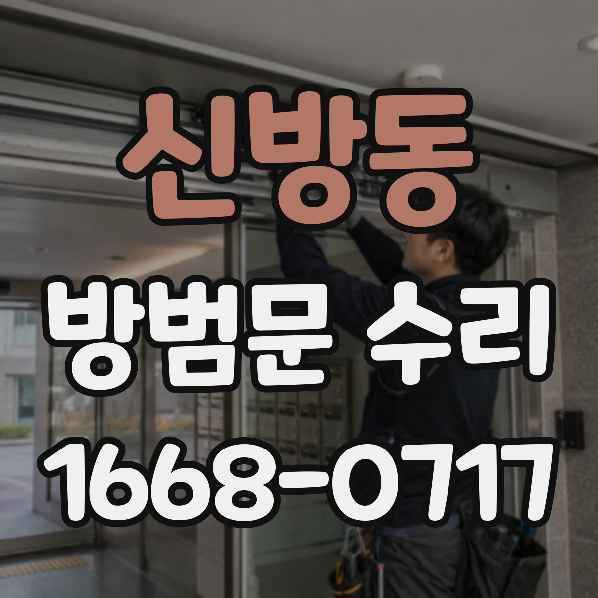신방동 방범문 수리
