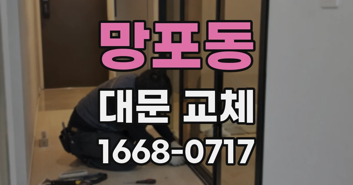 망포동 대문 교체