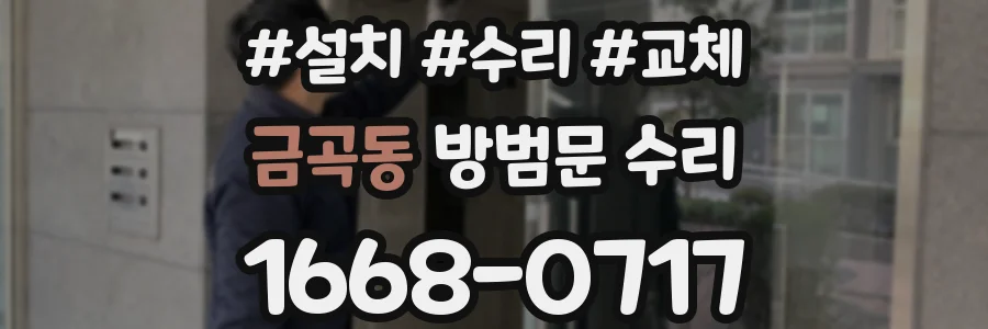 금곡동 방범문 수리