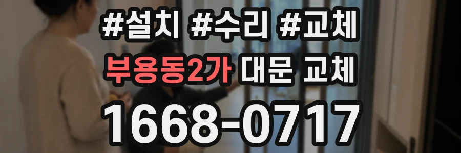 부용동2가 대문 교체