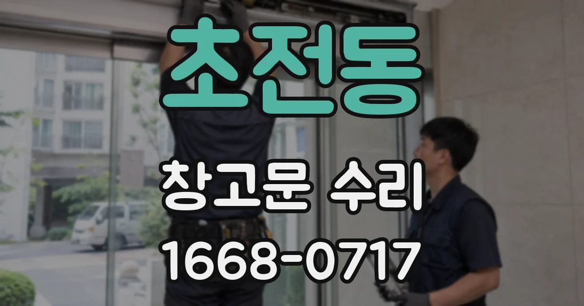 초전동 창고문 수리