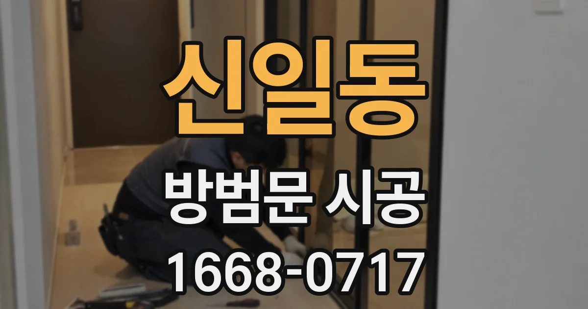 신일동 방범문 시공
