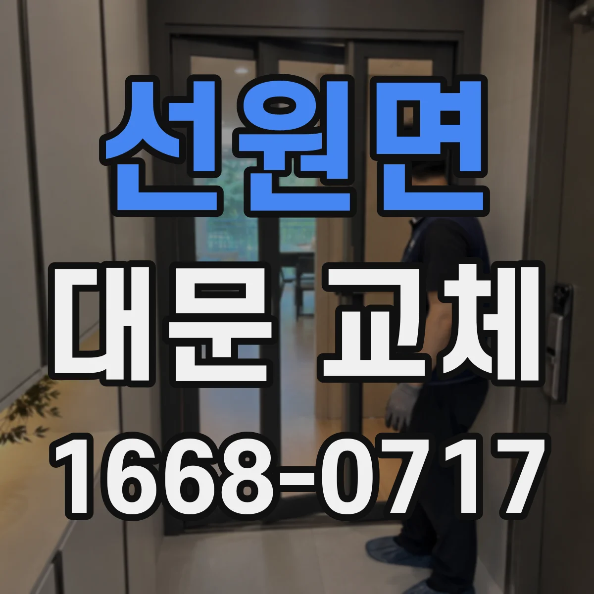 선원면 대문 교체