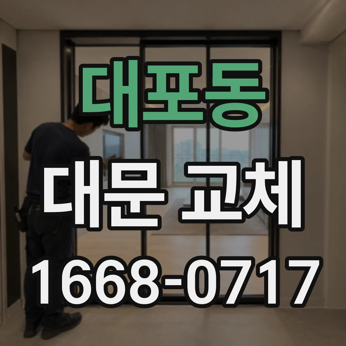 대포동 대문 교체
