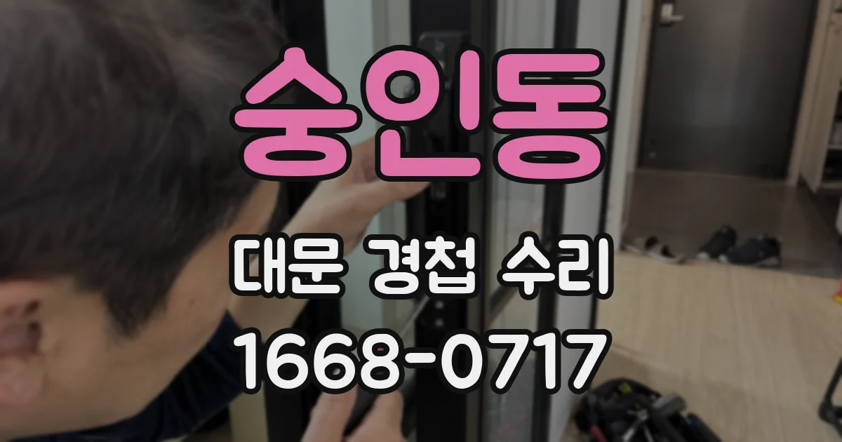 숭인동 대문 경첩 수리