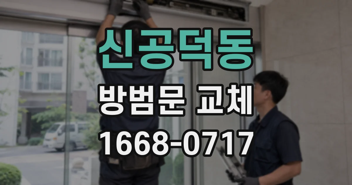 신공덕동 방범문 교체