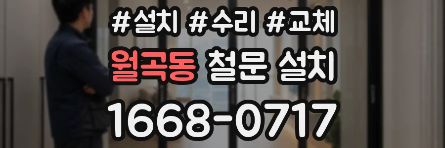 월곡동 철문 설치