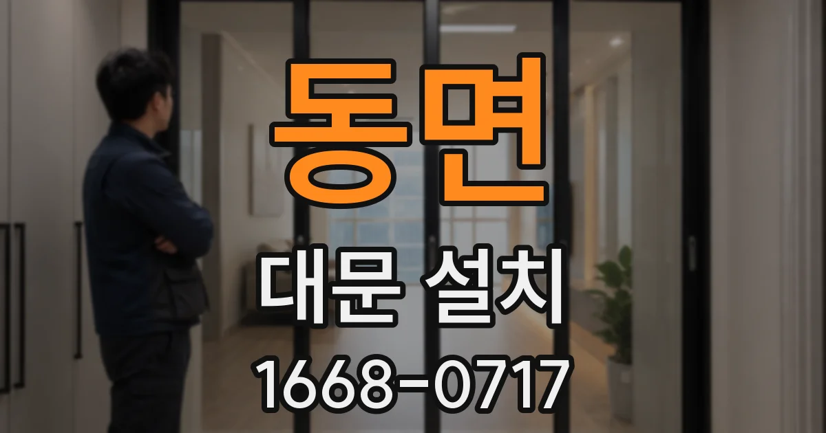 동면 대문 설치