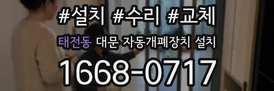 태전동 대문 자동개폐장치 설치
