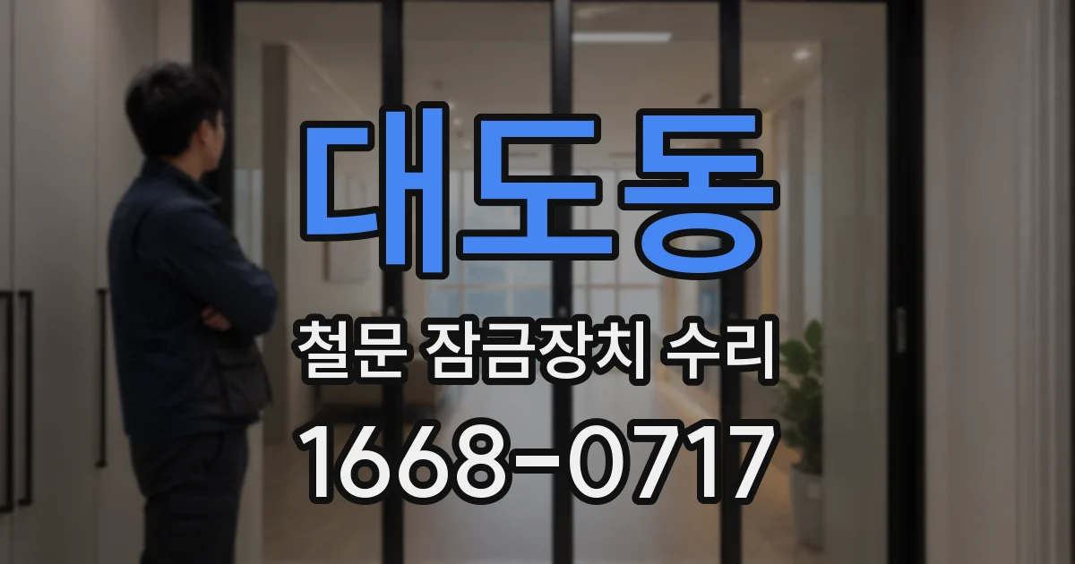 대도동 철문 잠금장치 수리