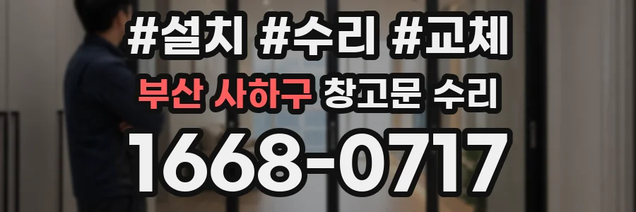 부산 사하구 창고문 수리