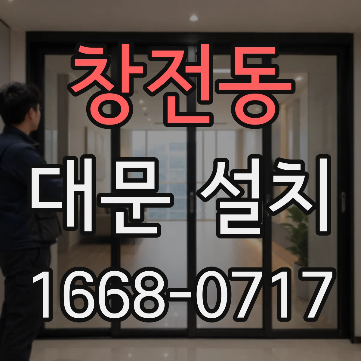 창전동 대문 설치