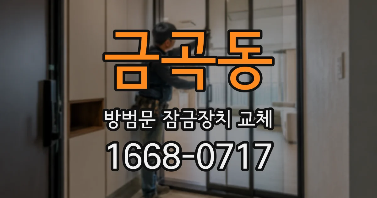 금곡동 방범문 잠금장치 교체