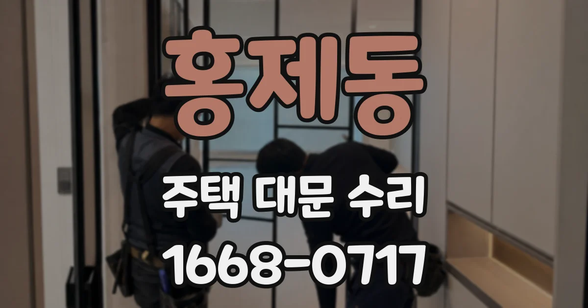 홍제동 주택 대문 수리