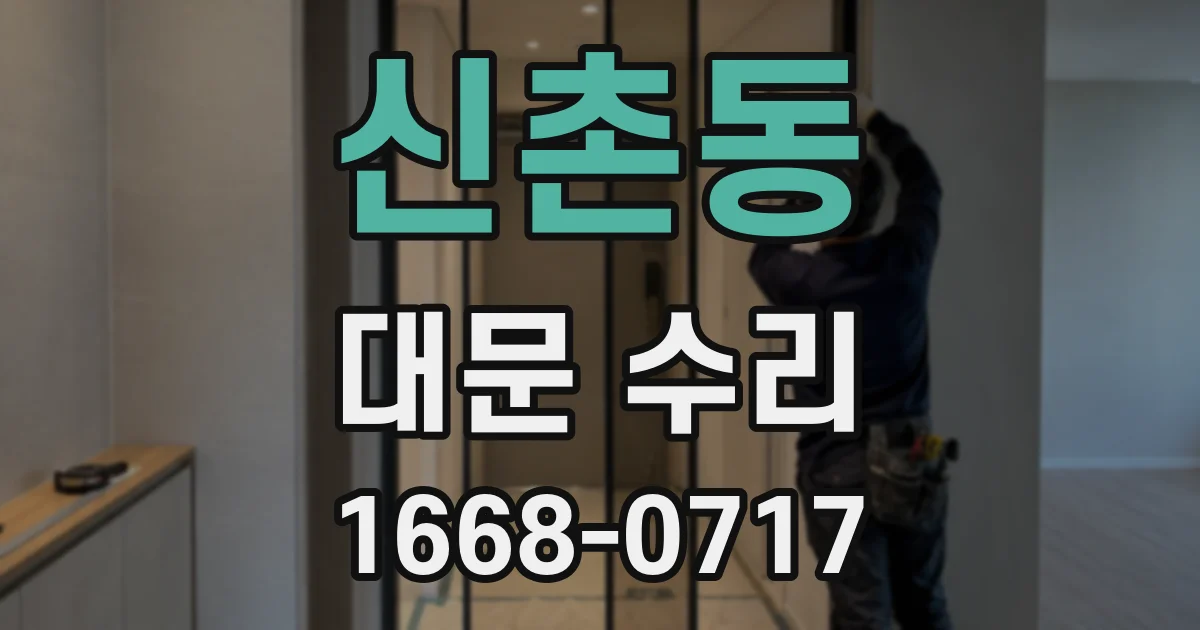 신촌동 대문 수리