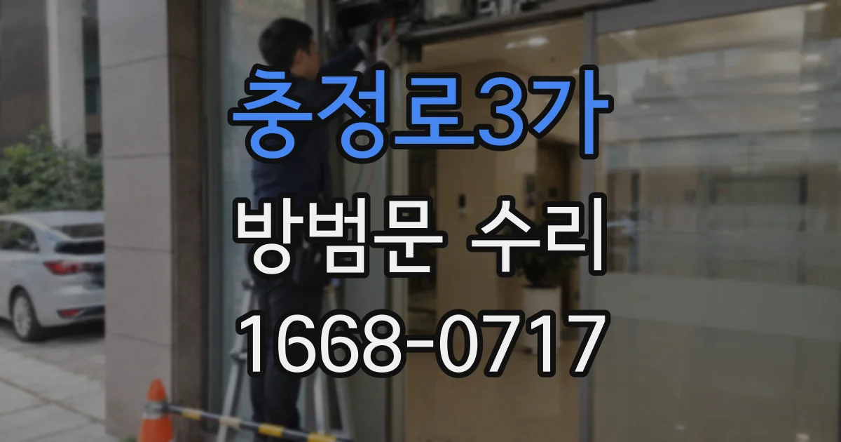 충정로3가 방범문 수리