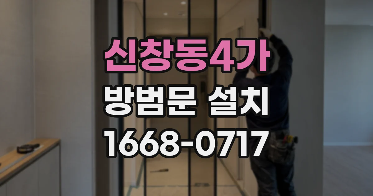 신창동4가 방범문 설치