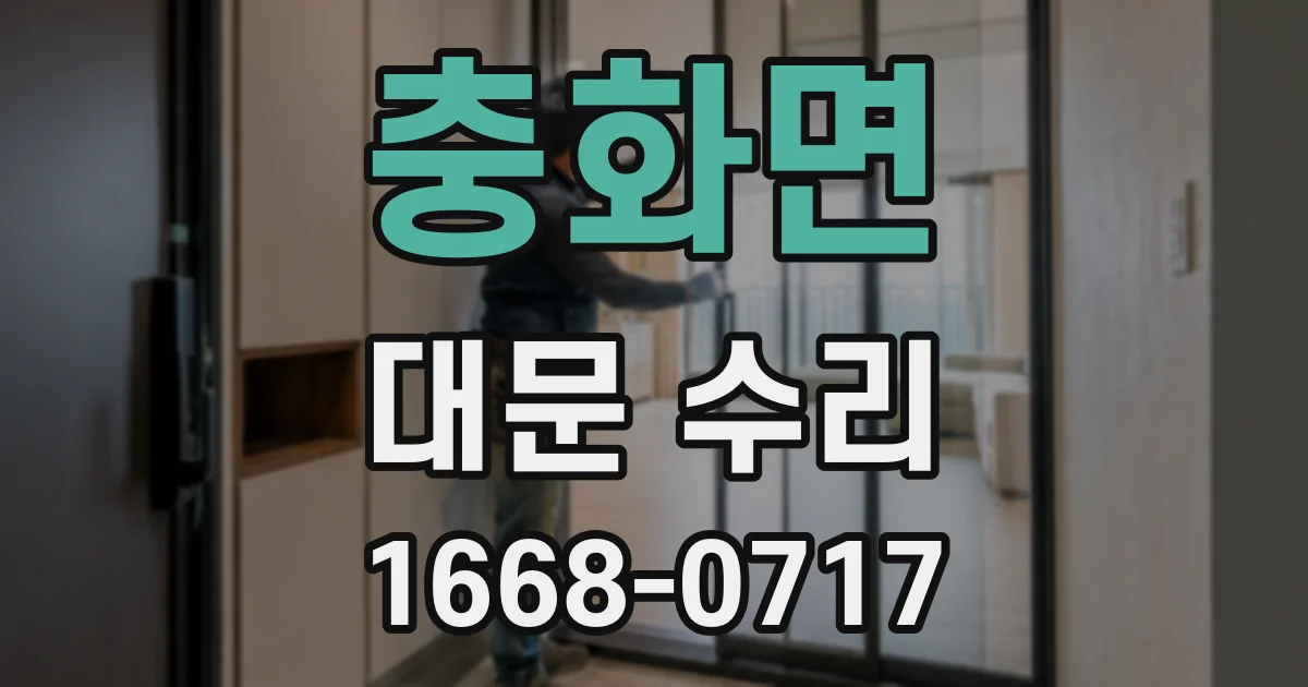 충화면 대문 수리