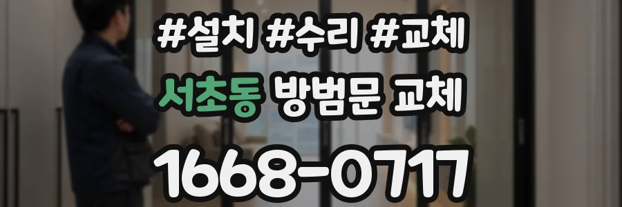 서초동 방범문 교체