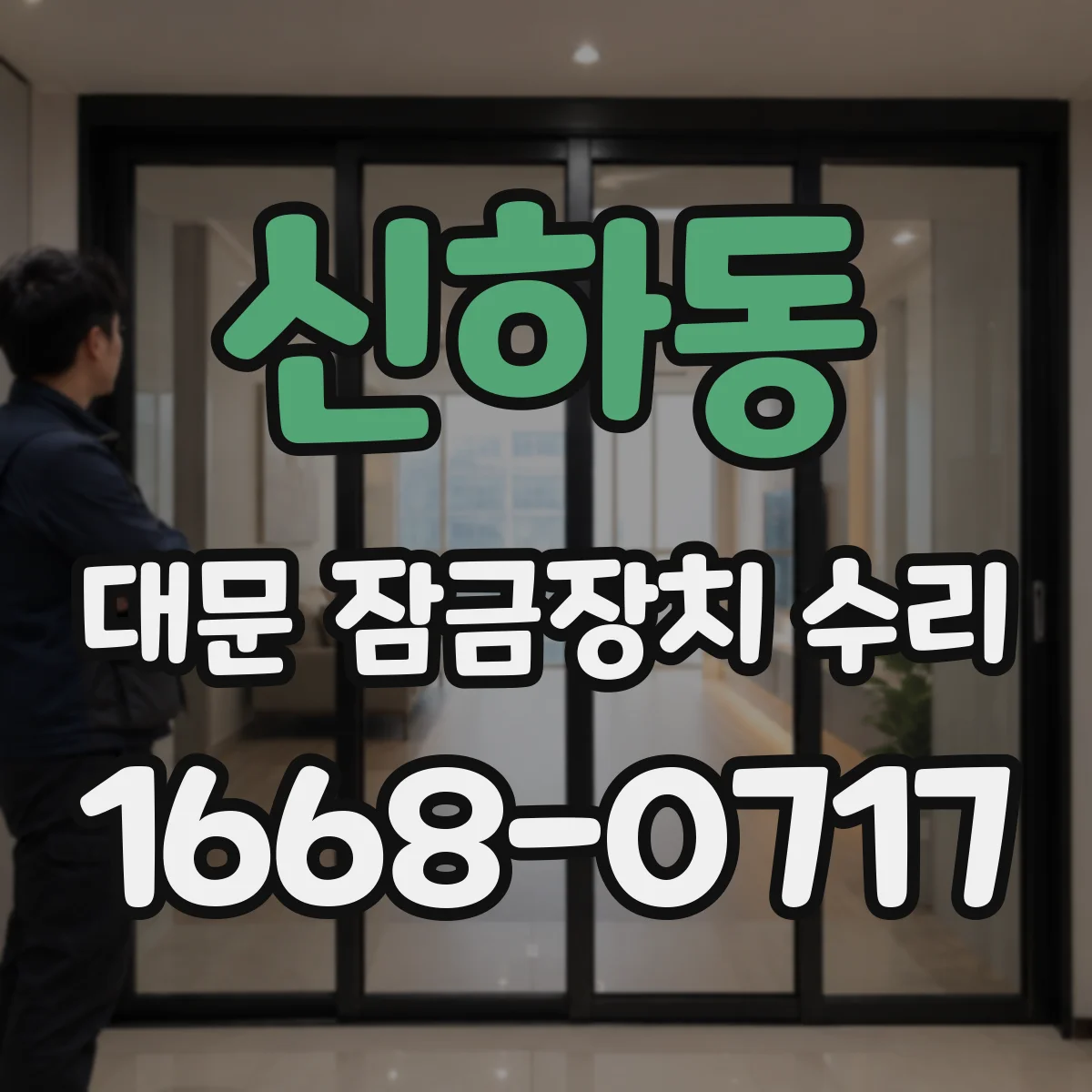 신하동 대문 잠금장치 수리