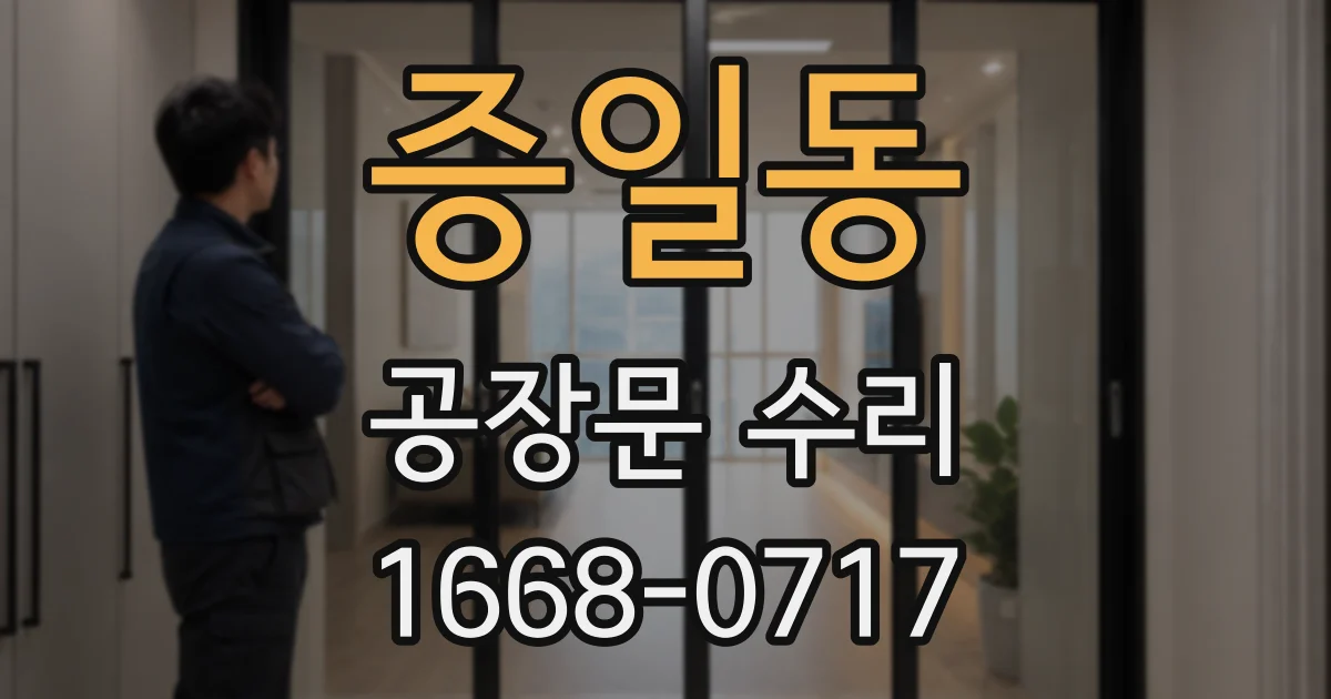 증일동 공장문 수리