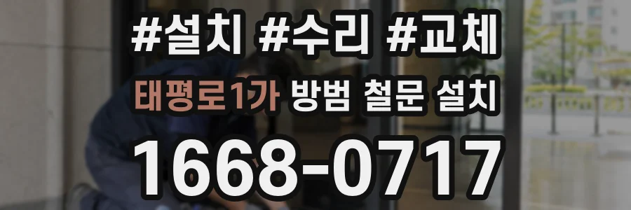 태평로1가 방범 철문 설치