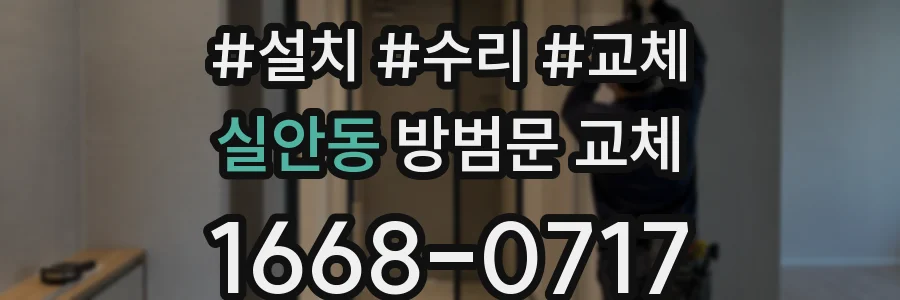 실안동 방범문 교체