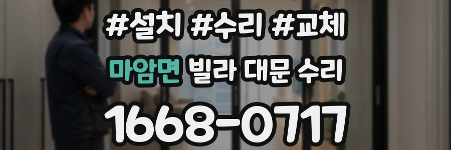마암면 빌라 대문 수리
