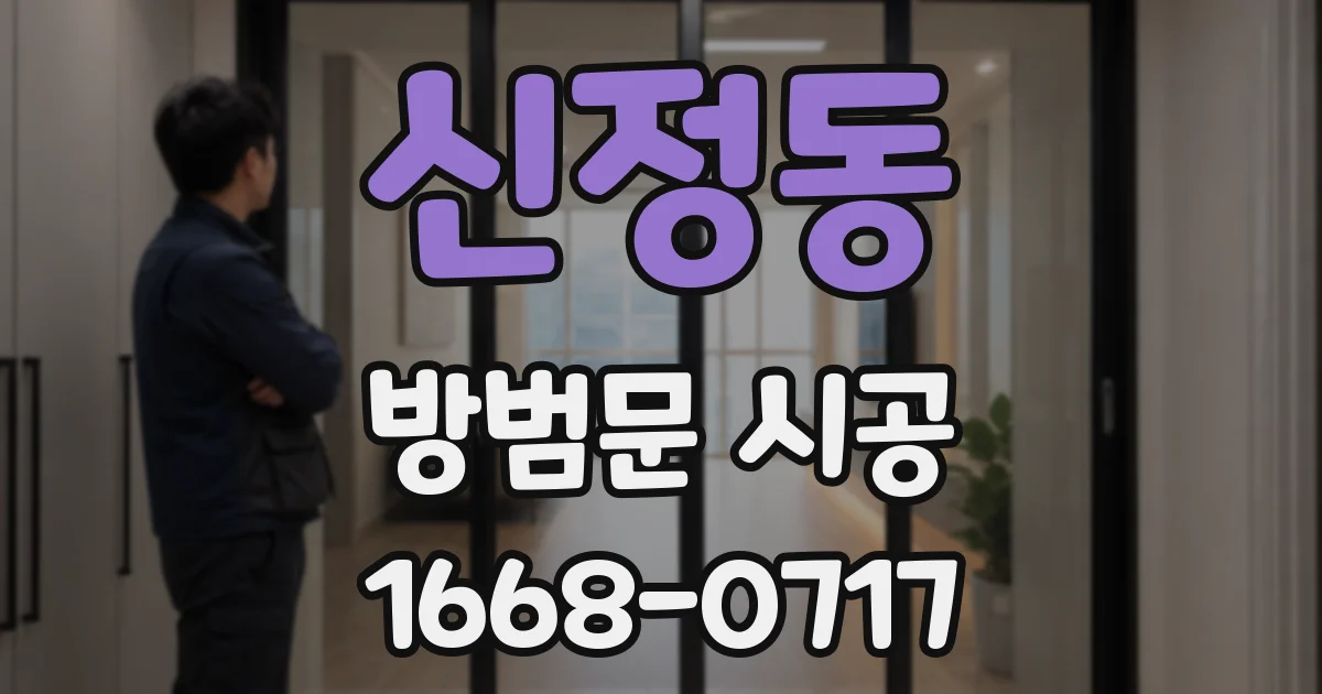 신정동 방범문 시공