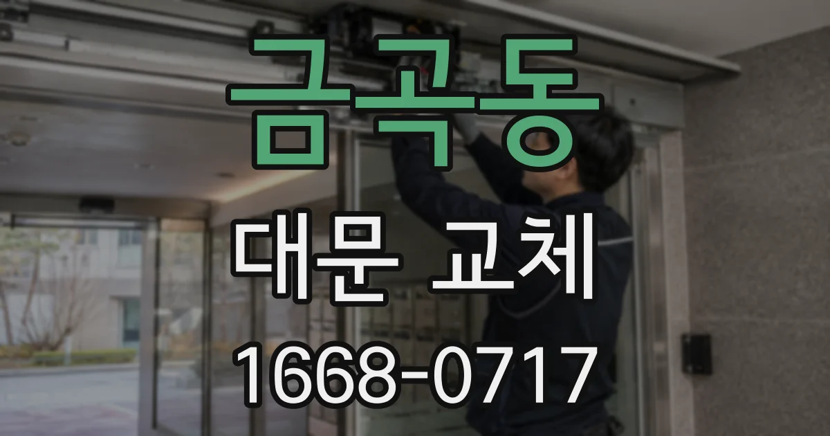 금곡동 대문 교체