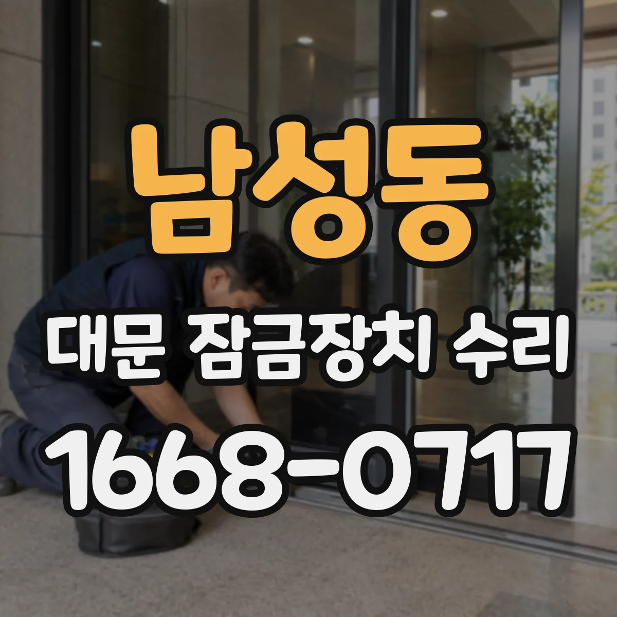 남성동 대문 잠금장치 수리