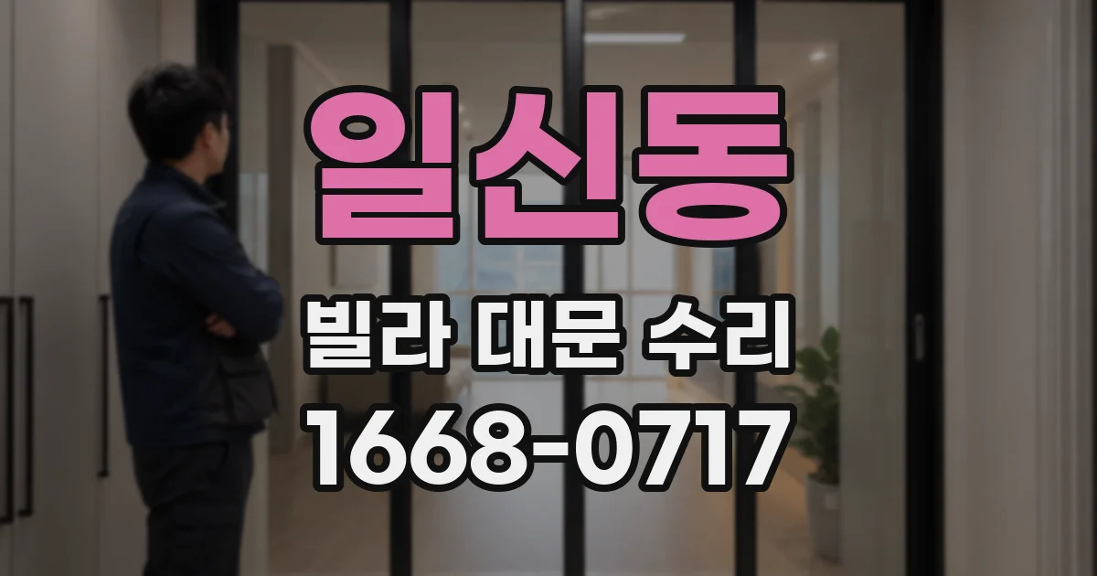 일신동 빌라 대문 수리