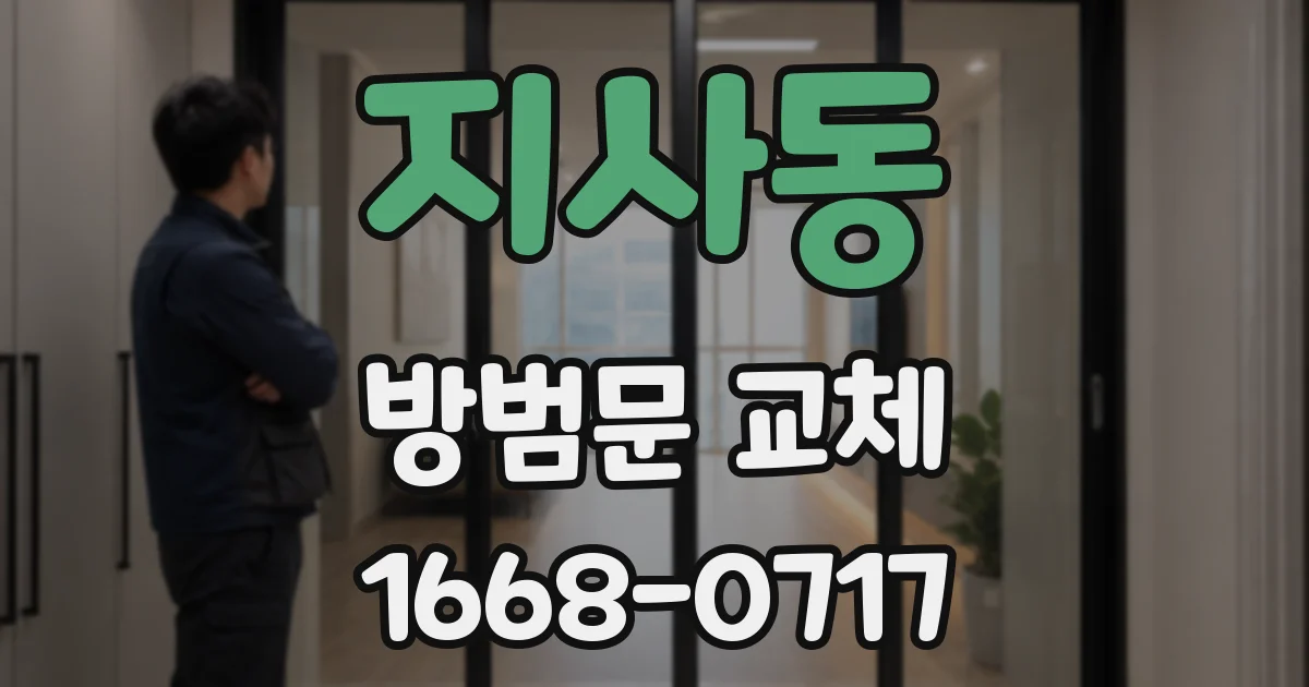 지사동 방범문 교체