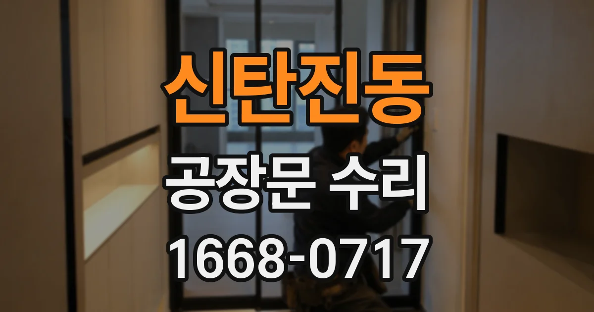 신탄진동 공장문 수리