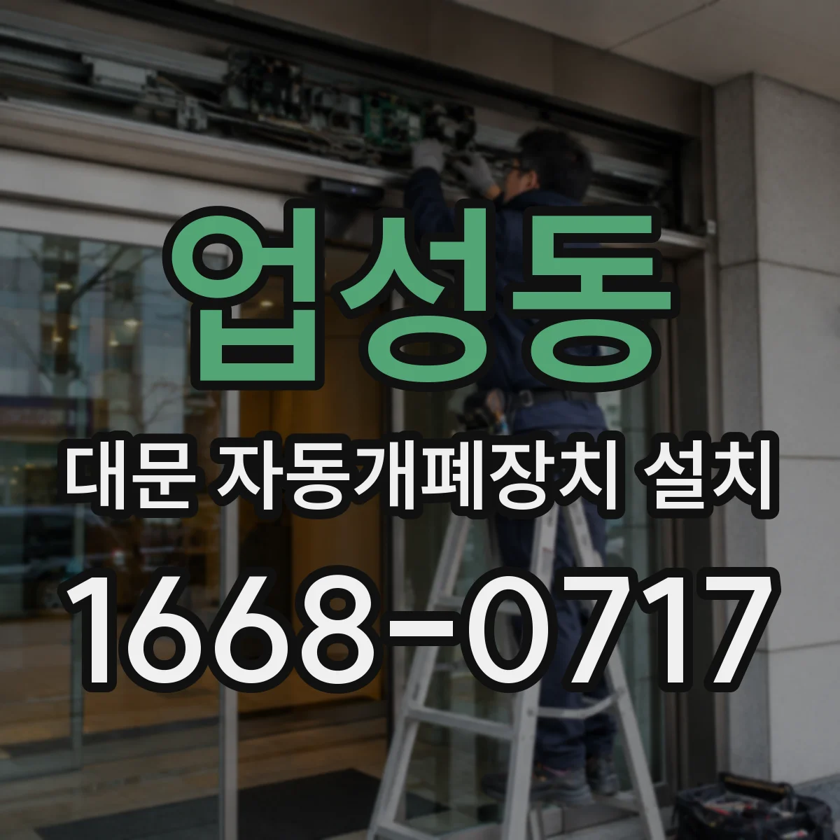 업성동 대문 자동개폐장치 설치