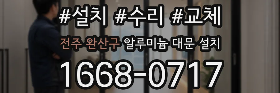전주 완산구 알루미늄 대문 설치