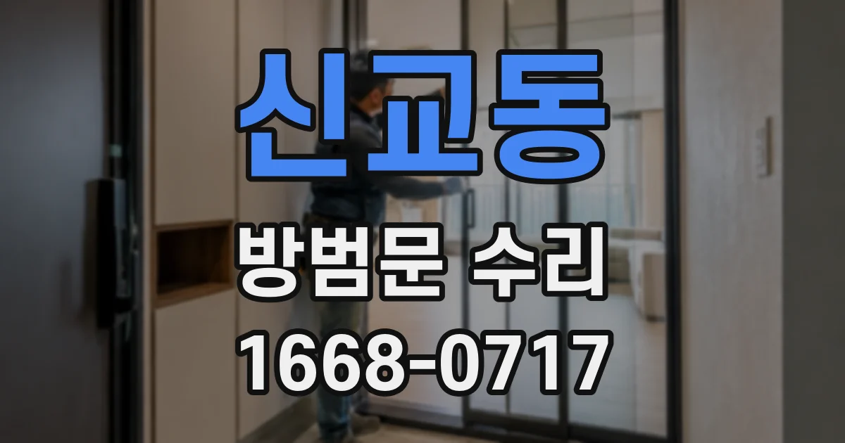 신교동 방범문 수리