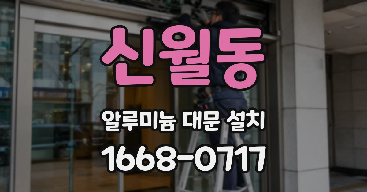 신월동 알루미늄 대문 설치
