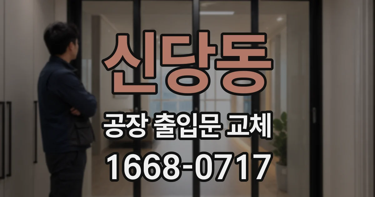 신당동 공장 출입문 교체
