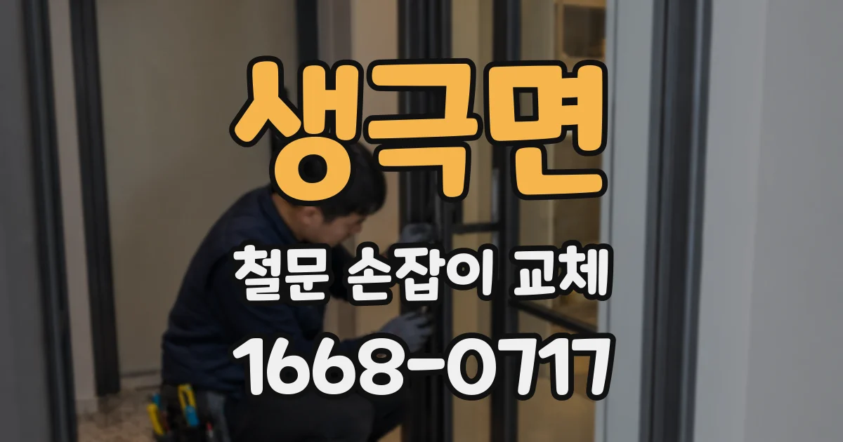 생극면 철문 손잡이 교체