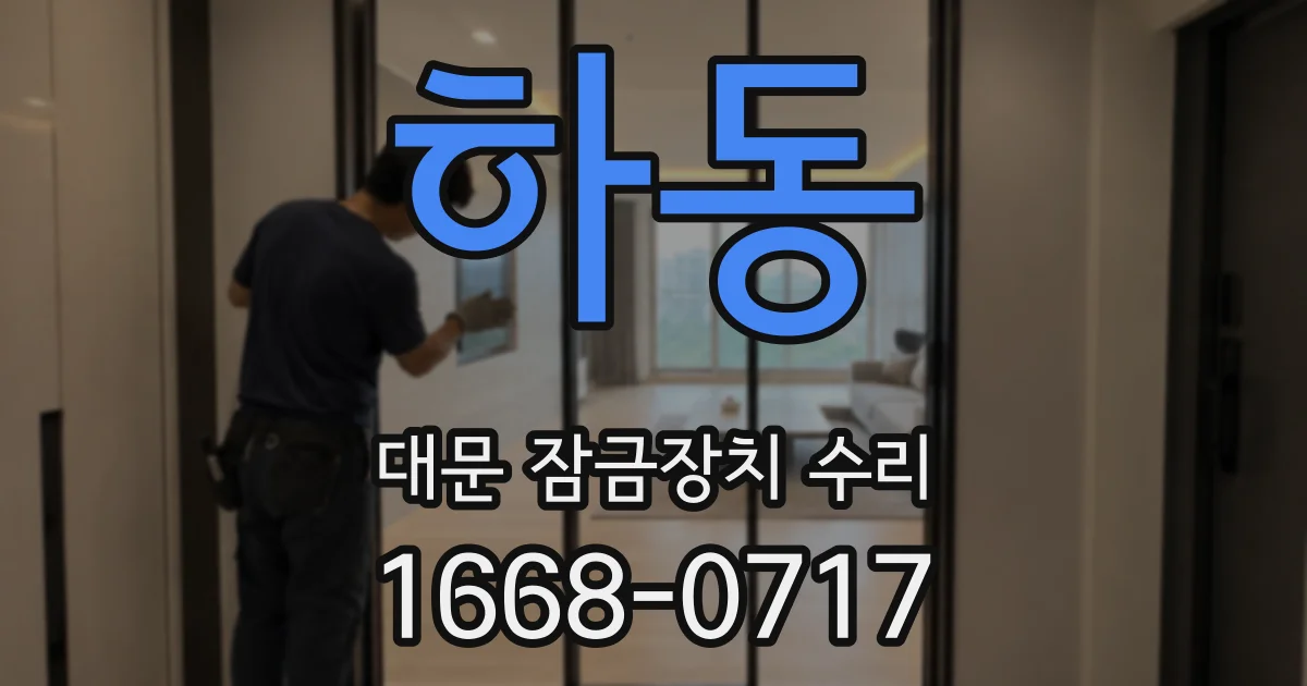 하동 대문 잠금장치 수리