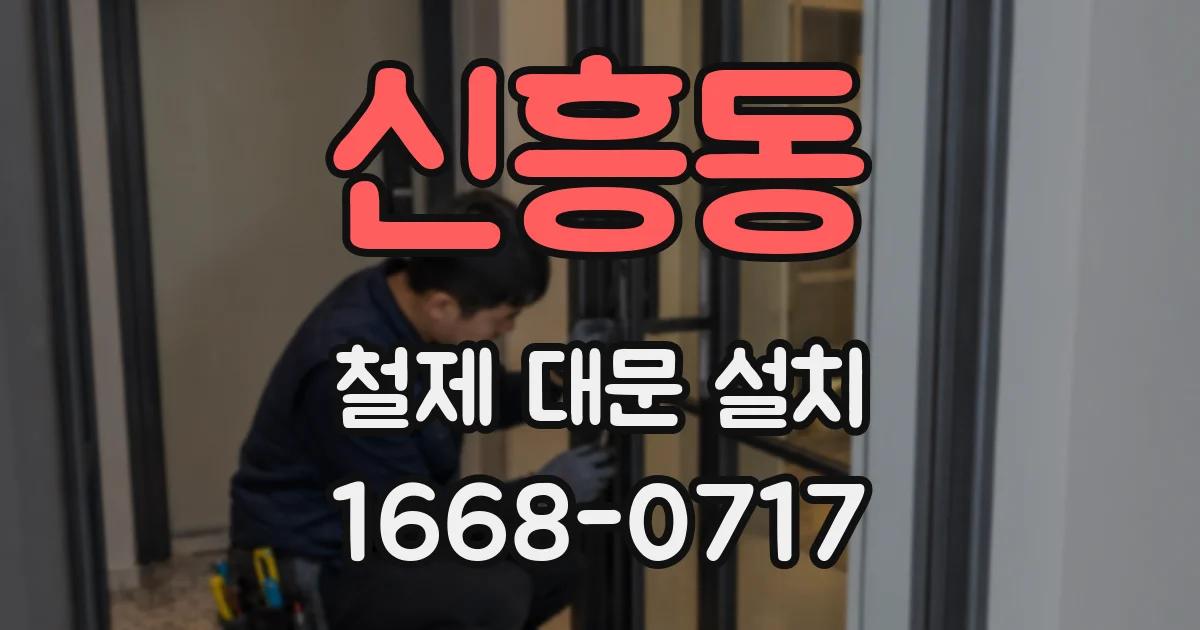신흥동 철제 대문 설치