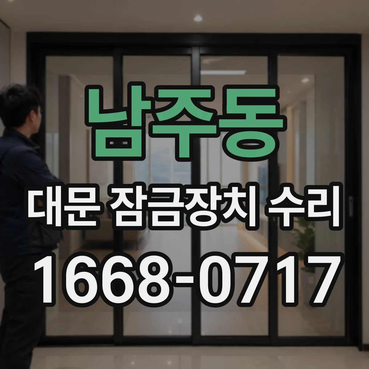 남주동 대문 잠금장치 수리