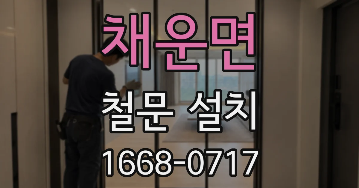 채운면 철문 설치