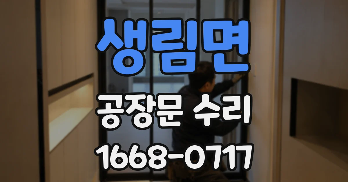 생림면 공장문 수리