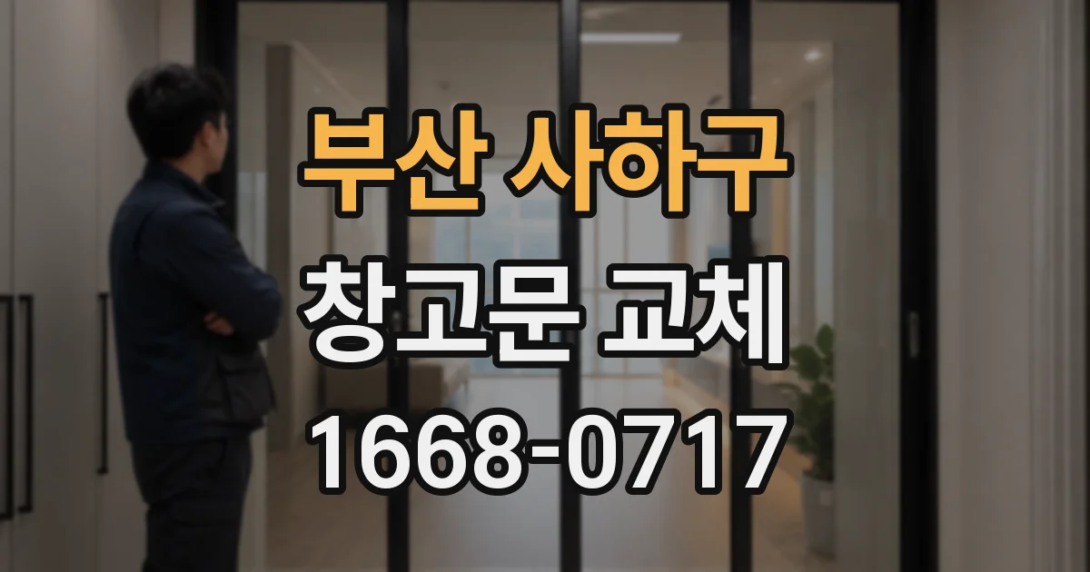 부산 사하구 창고문 교체