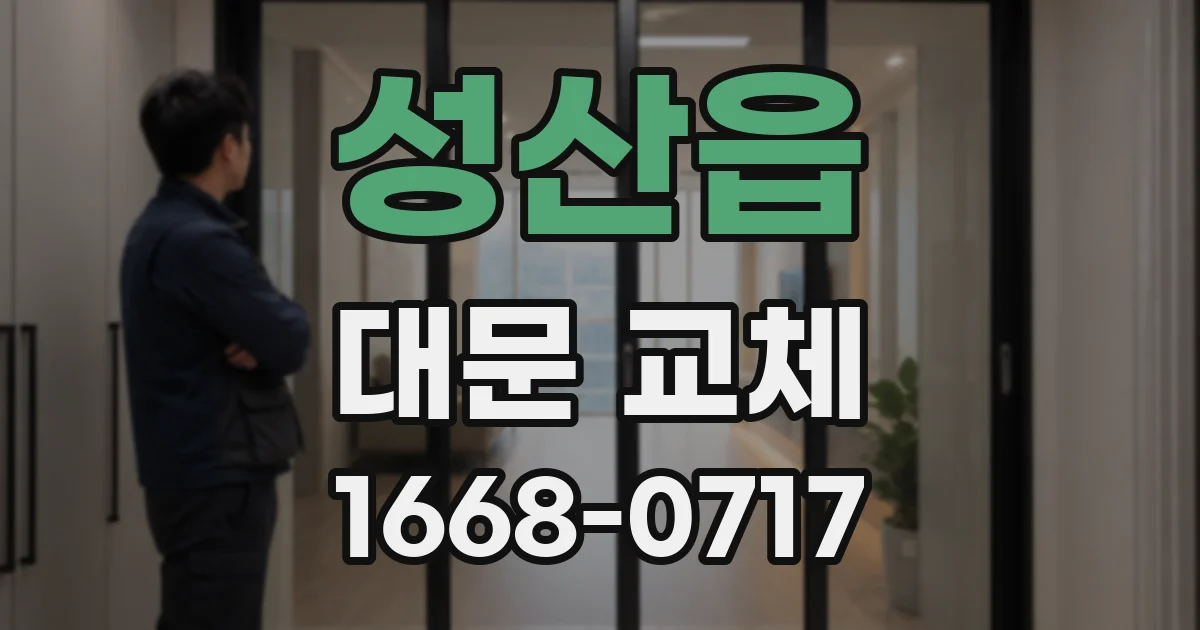 성산읍 대문 교체